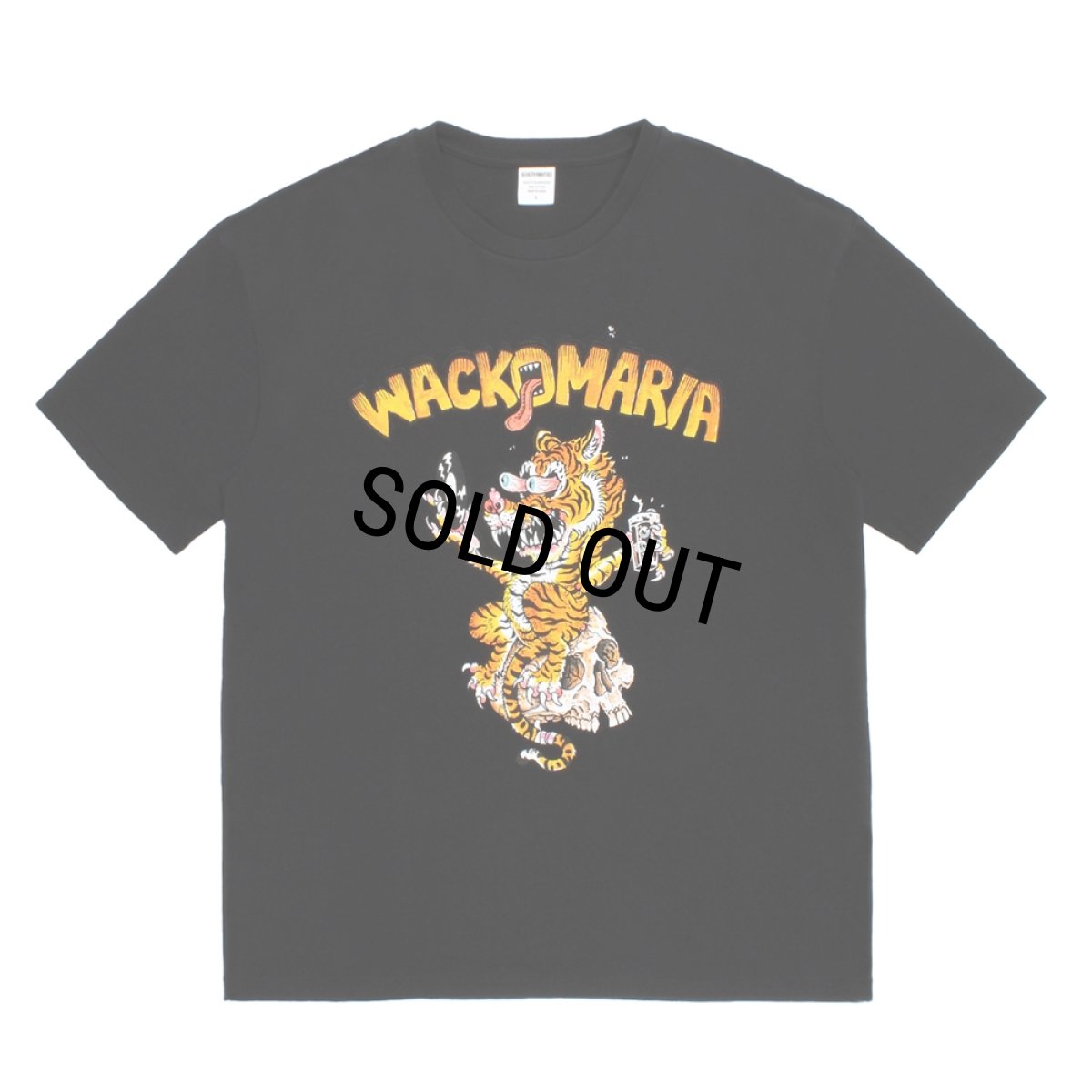画像1: WACKO MARIA/TIM LEHI / WASHED HEAVY WEIGHT T-SHIRT（BLACK）［プリントT-26春夏］ (1)