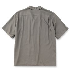 画像2: CALEE/EMBROIDERY SNAKE S/S SH ＜MIHO MURAKAMI DESIGN＞（CHARCOAL）［スネーク刺繍シャツ-26春夏］ (2)