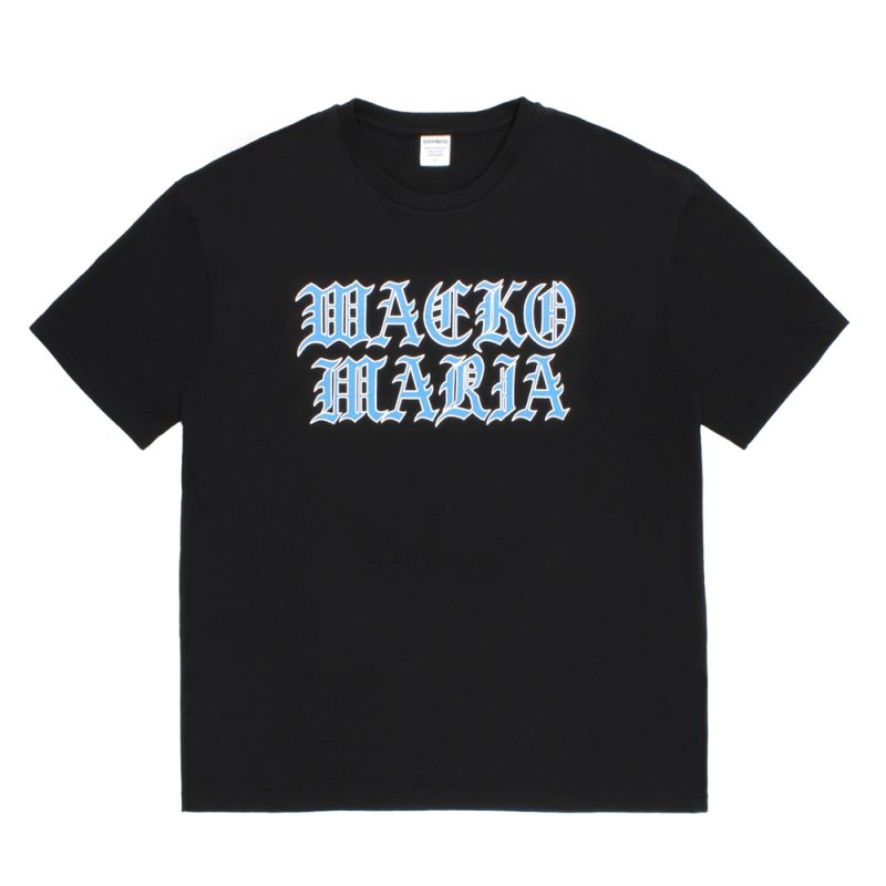 画像1: WACKO MARIA/WASHED HEAVY WEIGHT T-SHIRT（BLACK）［プリントT-26春夏］
