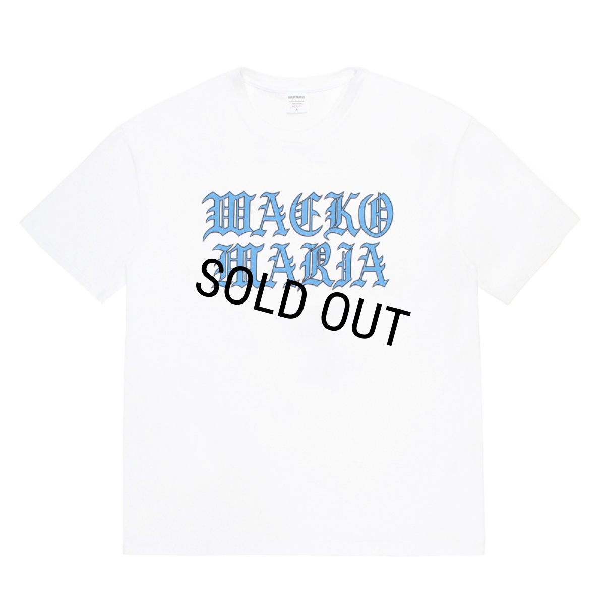 画像1: WACKO MARIA/WASHED HEAVY WEIGHT T-SHIRT（WHITE）［プリントT-26春夏］ (1)