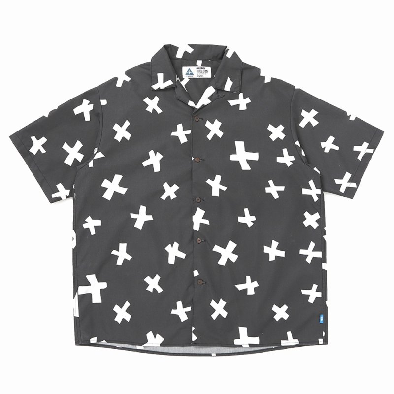 画像1: CHALLENGER/CROSS SHIRT（BLACK）［クロスシャツ-26春夏］