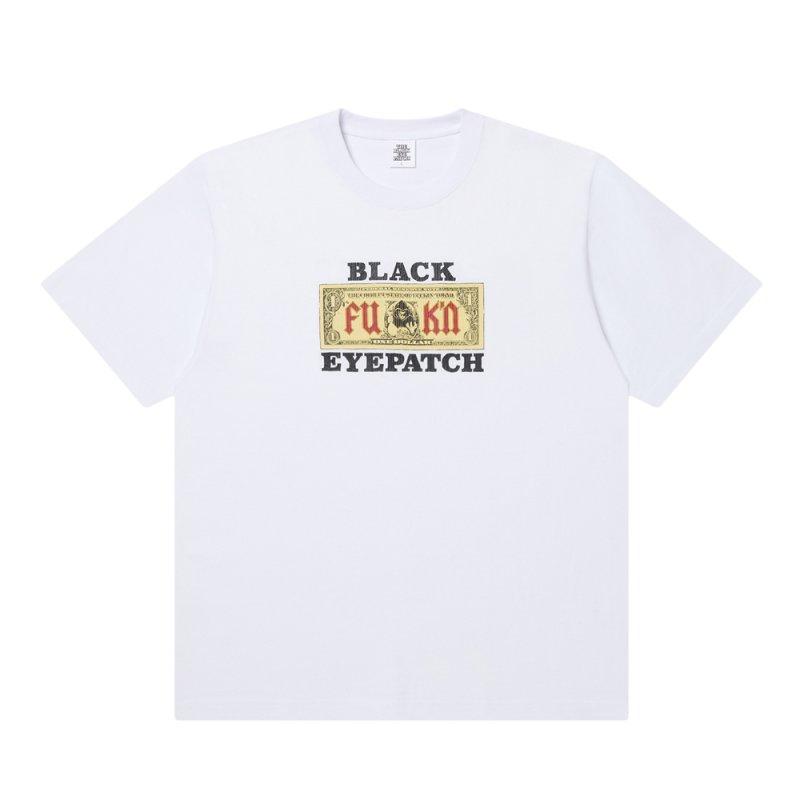 画像1: BlackEyePatch/FUK’N DOLLAR BILL TEE（WHITE）