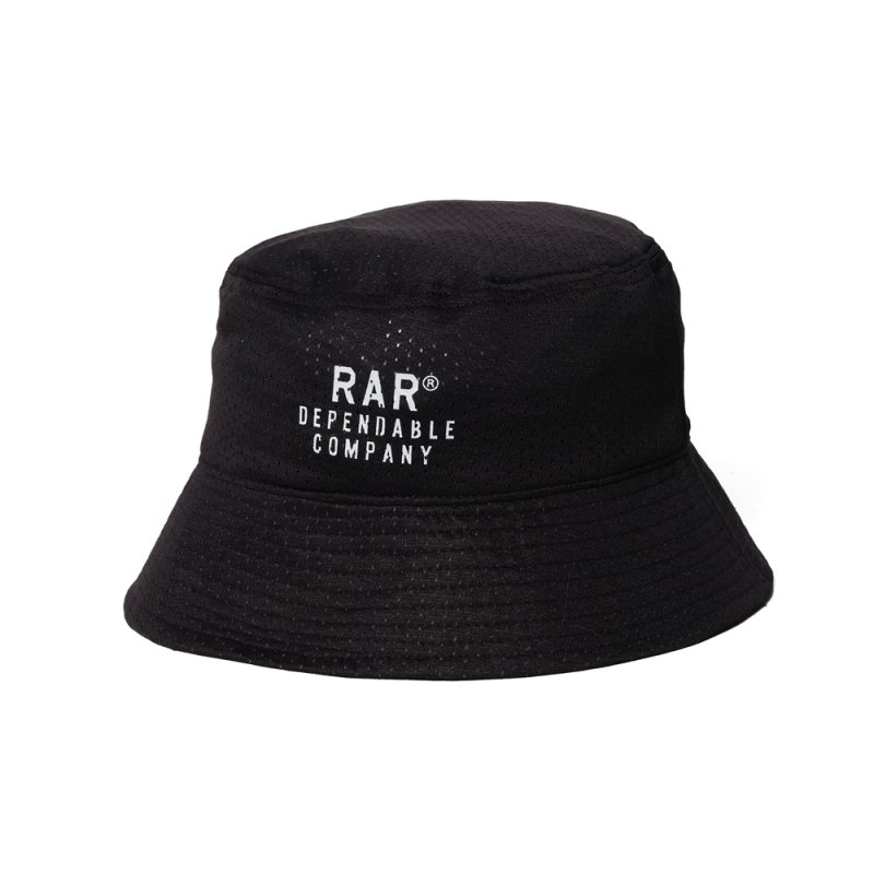画像1: ROUGH AND RUGGED/CRUST HAT（BLACK）［メッシュハット-26春夏］