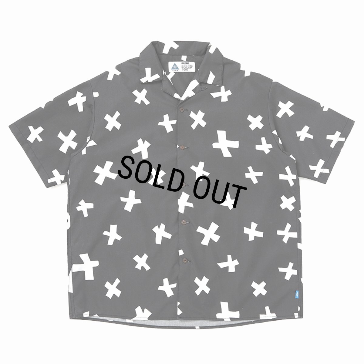 画像1: CHALLENGER/CROSS SHIRT（BLACK）［クロスシャツ-26春夏］ (1)