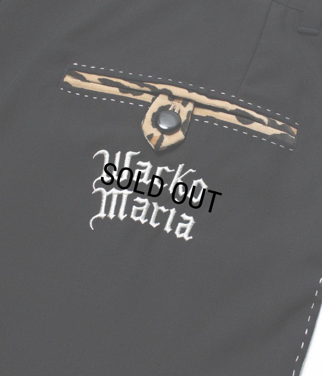 画像4: WACKO MARIA/SWITCHING 50'S SHORT TROUSERS（BLACK）［スイッチング50'Sショーツ-26春夏］ (4)