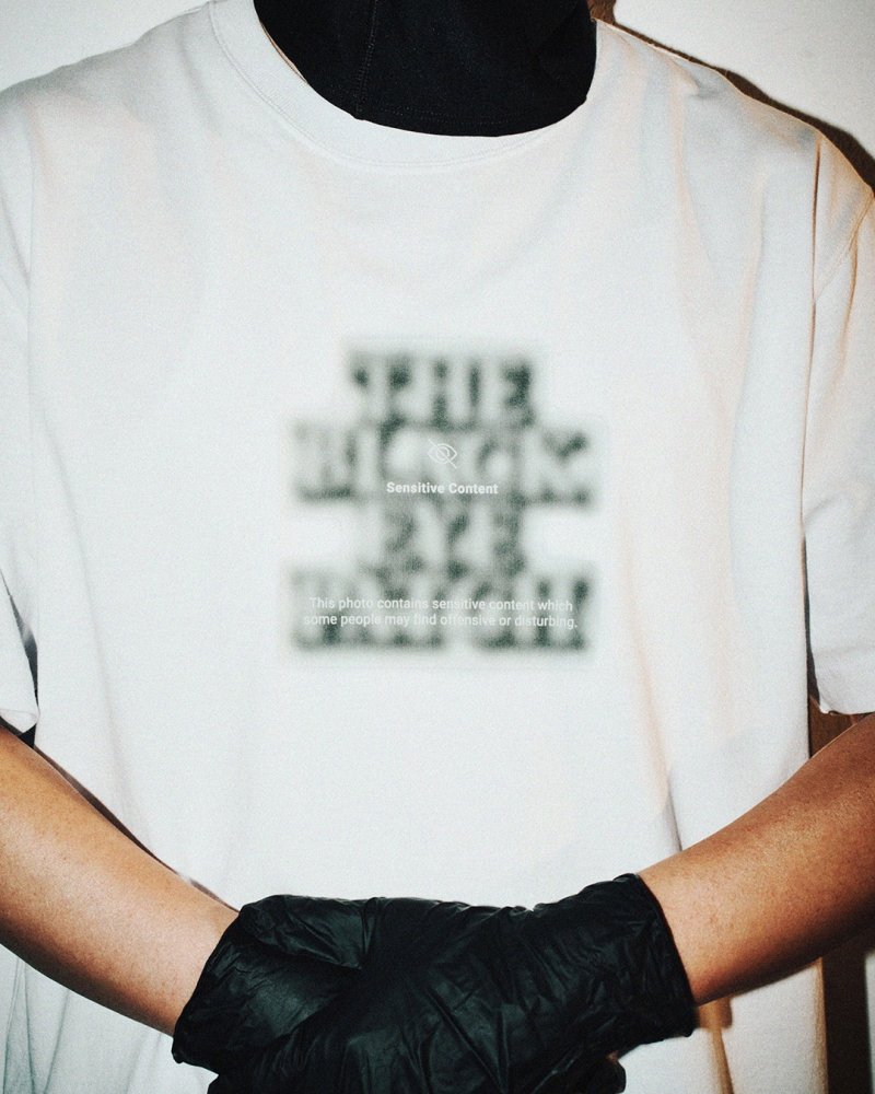 画像3: BlackEyePatch/SENSITIVE CONTENT OG LABEL TEE(WHITE)
