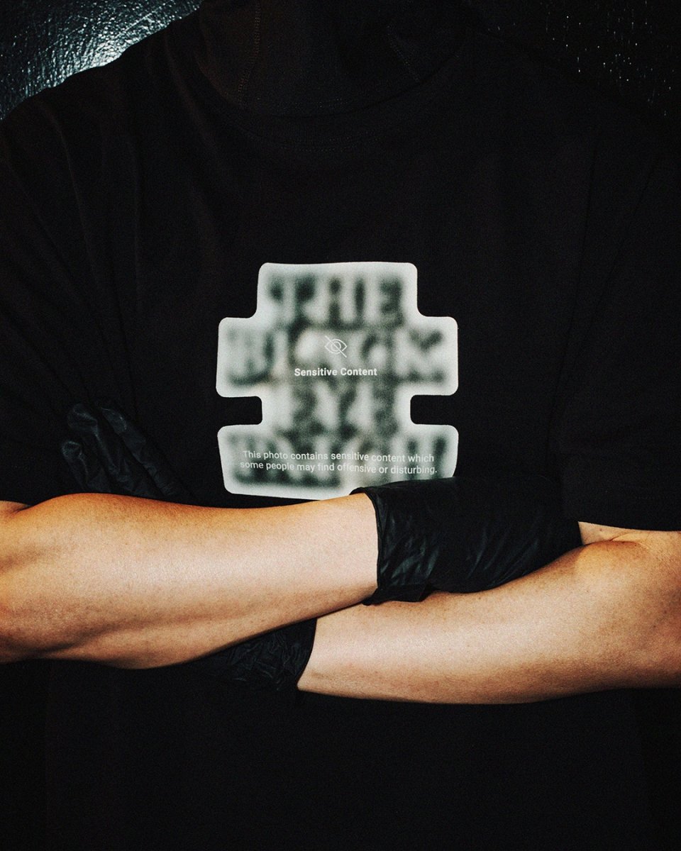 画像3: BlackEyePatch/SENSITIVE CONTENT OG LABEL TEE（BLACK） (3)