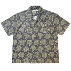 画像1: exodus brand/BUDS PAISLEY HAWAIIAN SHIRT（CHARCOAL）［バッズペイズリーハワイアンシャツ-26春夏］ (1)