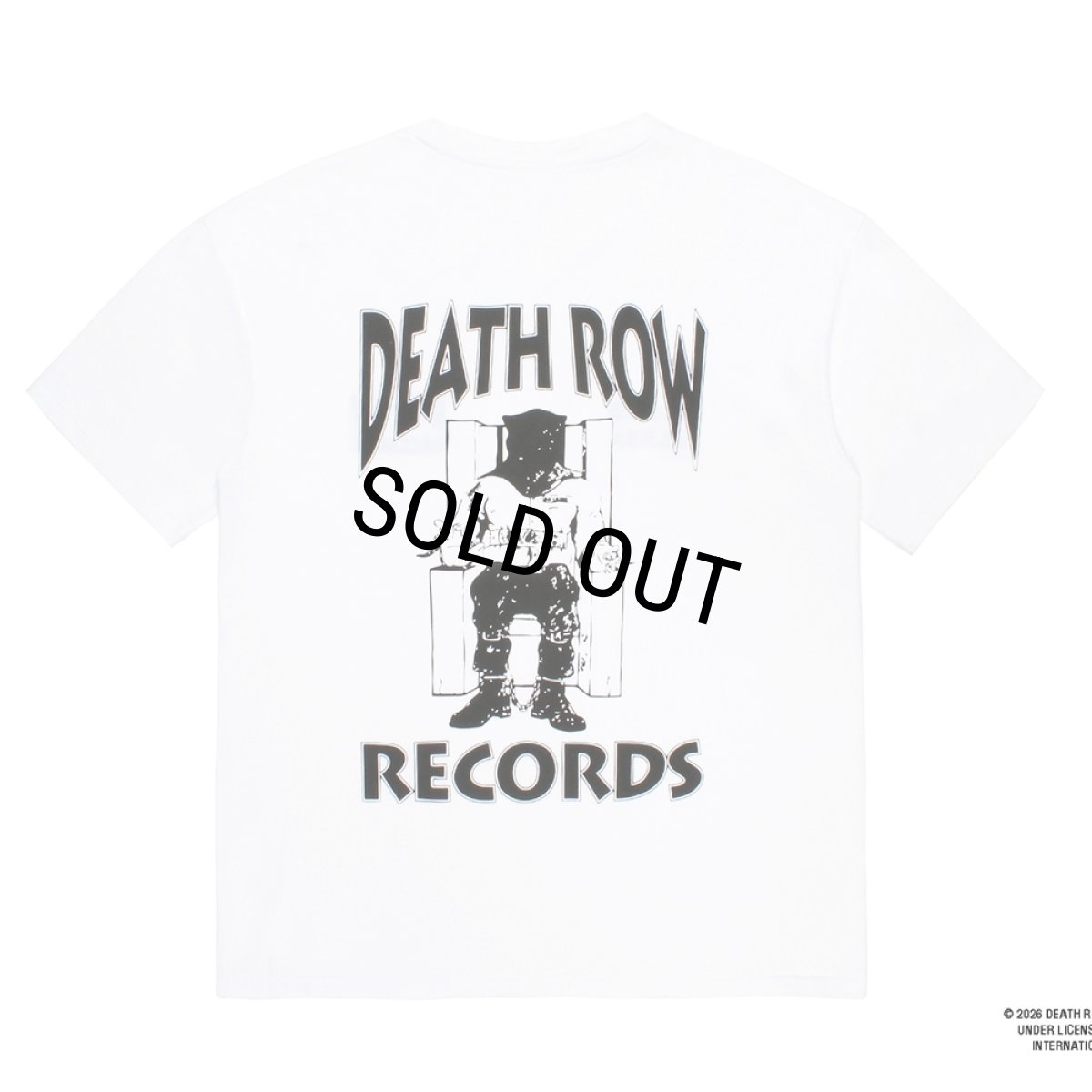 画像1: WACKO MARIA/DEATH ROW RECORDS / WASHED HEAVY WEIGHT T-SHIRT（WHITE）［刺繍+プリントT-26春夏］ (1)