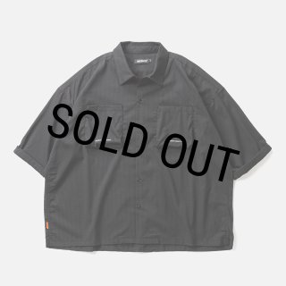 TIGHTBOOTH/SEERSUCKER ROLL UP SHIRT（Black）［シアサッカーロール