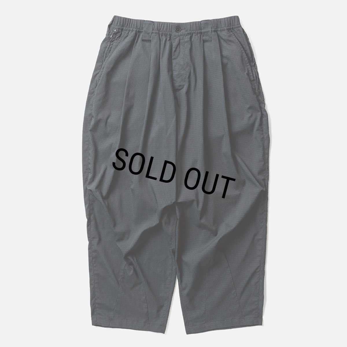 画像1: TIGHTBOOTH/SEERSUCKER BALLOON PANTS（Black）［シアサッカーバルーンパンツ-26夏］ (1)