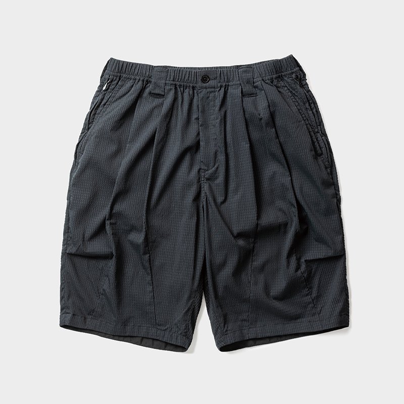 画像1: TIGHTBOOTH/SEERSUCKER BIG SHORTS（Black）［シアサッカービッグショーツ-26夏］