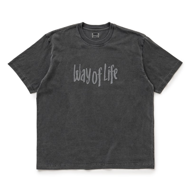 画像1: RATS/WAY OF LIFE TEE（BLACK）［ウェイオブライフT-26春夏］