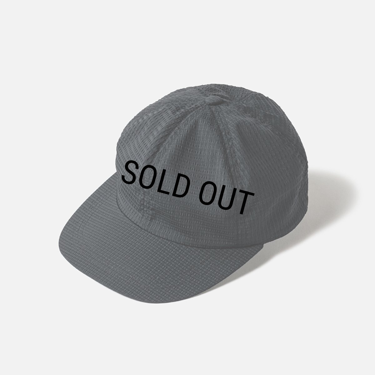 画像1: TIGHTBOOTH/SEERSUCKER 6 PANEL（Black）［シアサッカー6パネル-26夏］ (1)