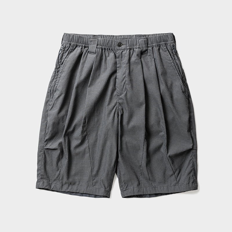 画像1: TIGHTBOOTH/SEERSUCKER BIG SHORTS（Gray）［シアサッカービッグショーツ-26夏］