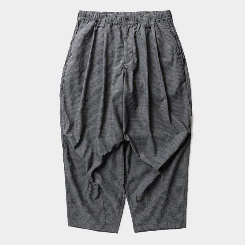 画像1: TIGHTBOOTH/SEERSUCKER BALLOON PANTS（Gray）［シアサッカーバルーンパンツ-26夏］