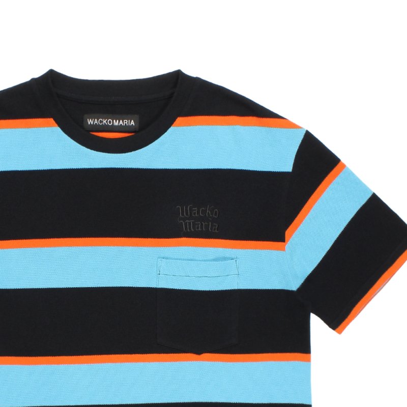 画像2: WACKO MARIA/STRIPED T-SHIRT（LIGHT BLUE）［ストライプポケT-26春夏］