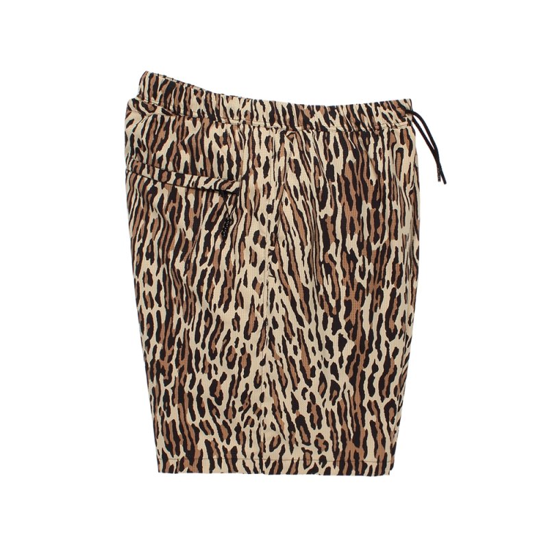 画像2: WACKO MARIA/NANGA / LEOPARD COMFY SHORTS（BEIGE）［レオパードコンフィーショーツ-26春夏］