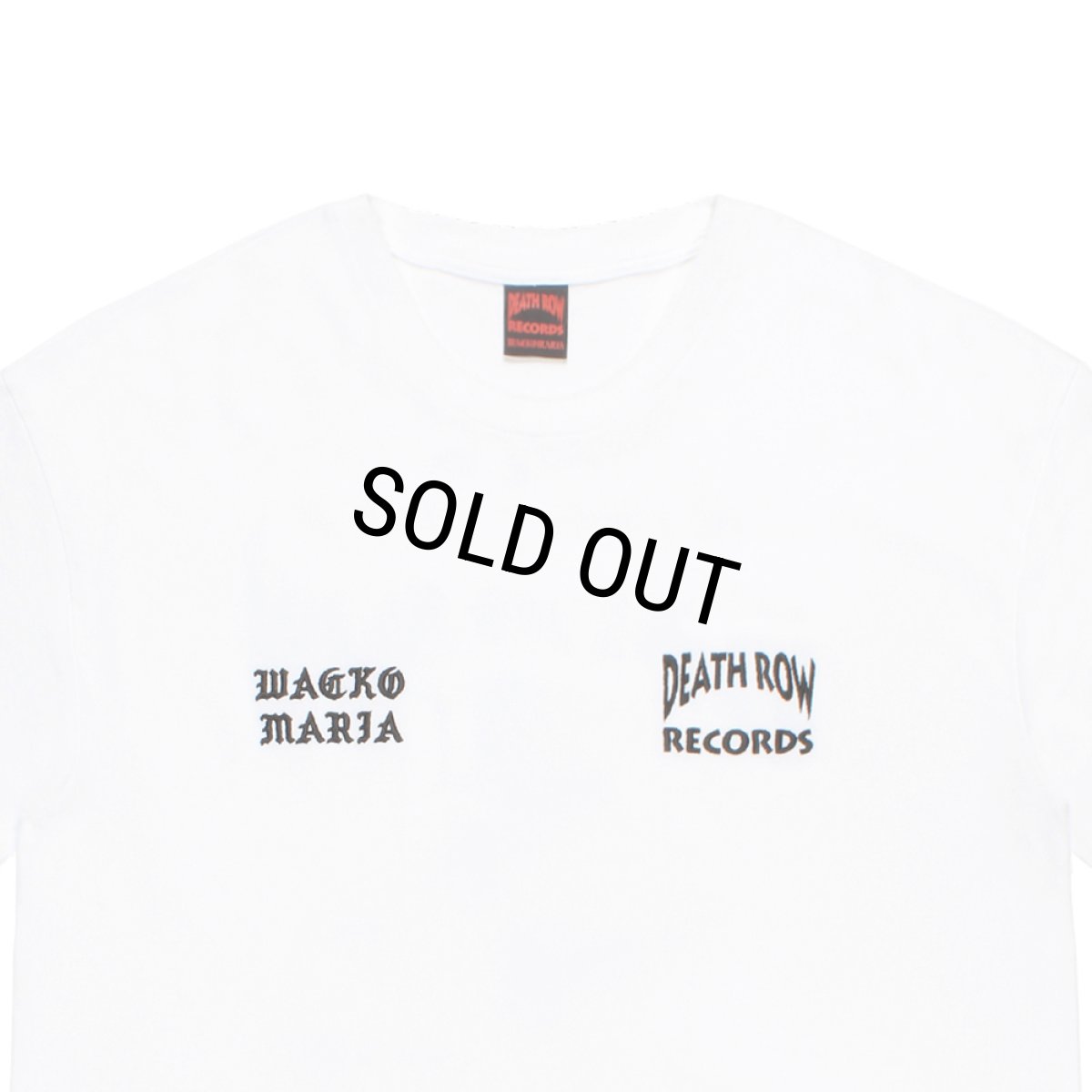 画像3: WACKO MARIA/DEATH ROW RECORDS / WASHED HEAVY WEIGHT T-SHIRT（WHITE）［刺繍+プリントT-26春夏］ (3)