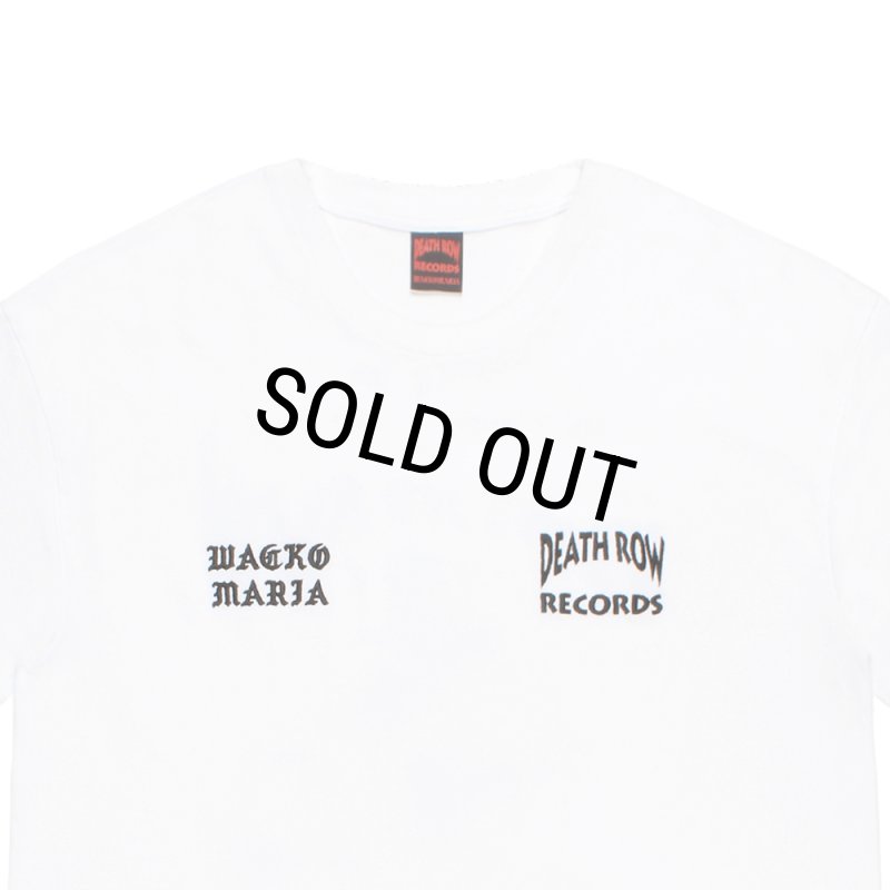 WACKO MARIA/DEATH ROW RECORDS / WASHED HEAVY WEIGHT T-SHIRT（WHITE