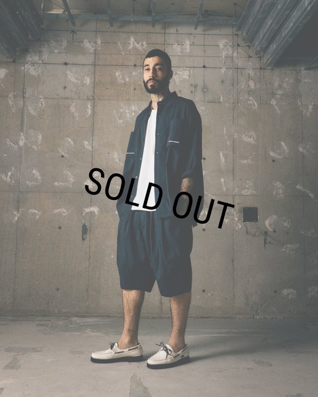 TIGHTBOOTH/SEERSUCKER BIG SHORTS（Black）［シアサッカービッグ