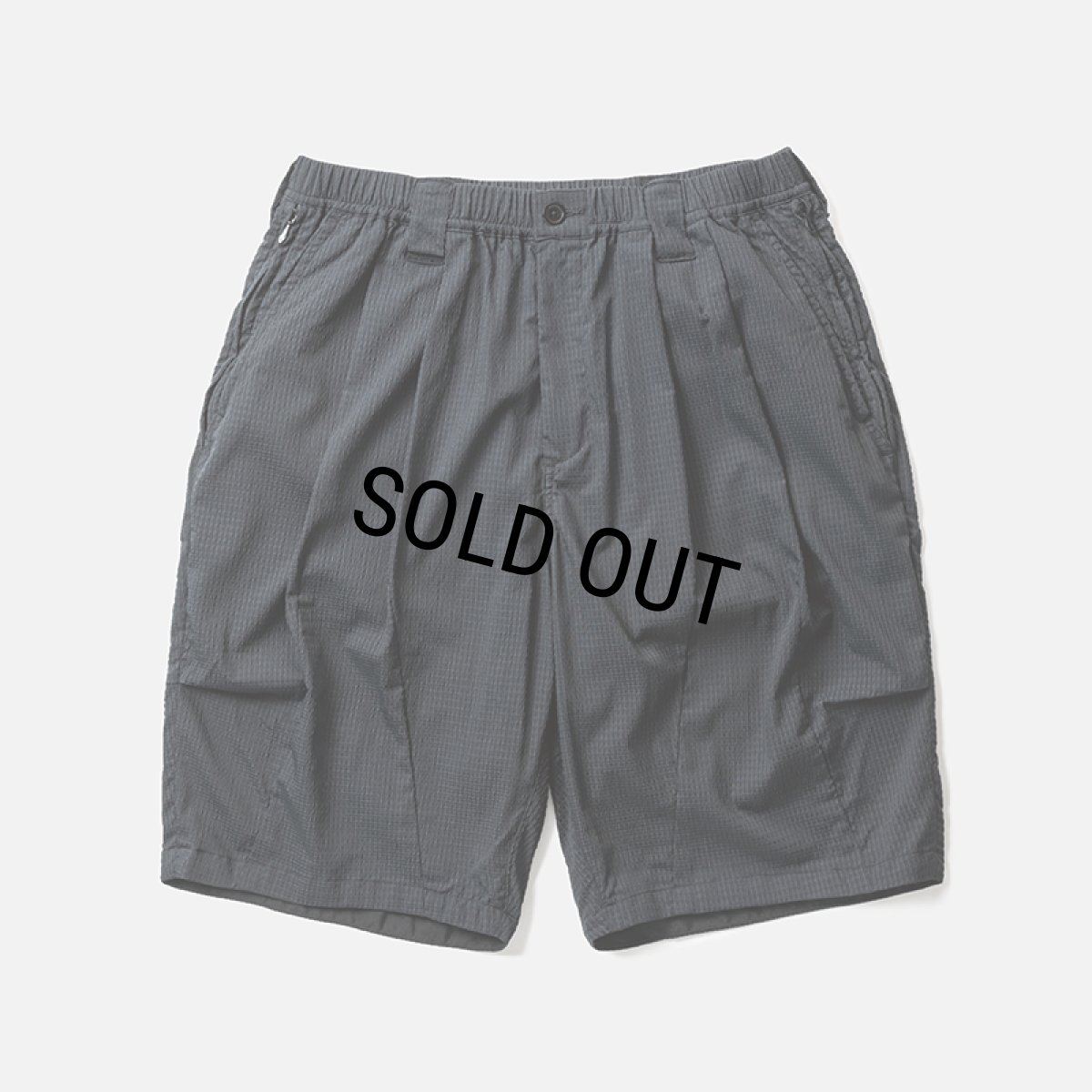 画像1: TIGHTBOOTH/SEERSUCKER BIG SHORTS（Black）［シアサッカービッグショーツ-26夏］ (1)