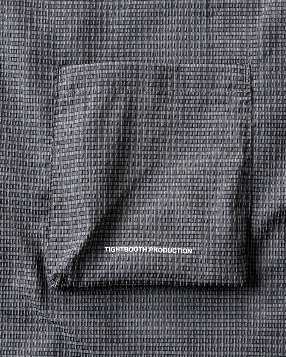 画像4: TIGHTBOOTH/SEERSUCKER ROLL UP SHIRT（Gray）［シアサッカーロールアップシャツ-26夏］ (4)