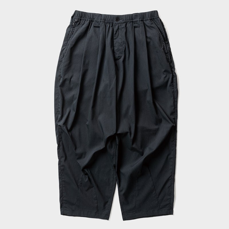 画像1: TIGHTBOOTH/SEERSUCKER BALLOON PANTS（Black）［シアサッカーバルーンパンツ-26夏］