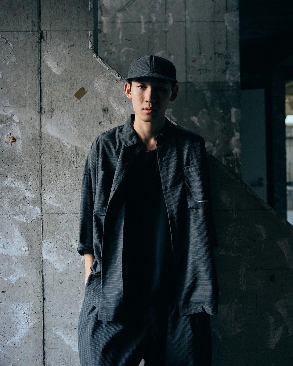画像8: TIGHTBOOTH/SEERSUCKER 6 PANEL（Black）［シアサッカー6パネル-26夏］ (8)