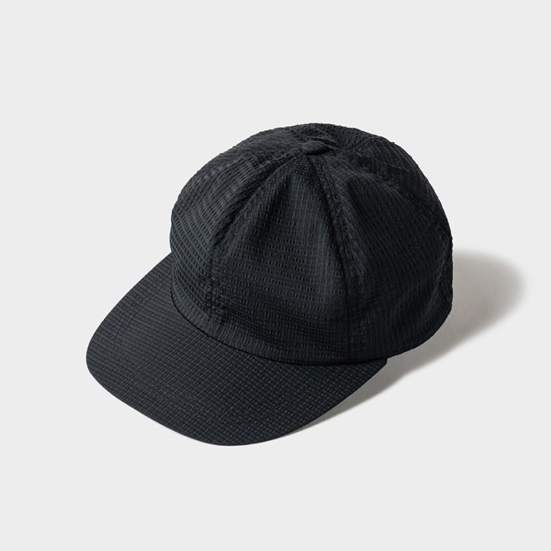 画像1: TIGHTBOOTH/SEERSUCKER 6 PANEL（Black）［シアサッカー6パネル-26夏］