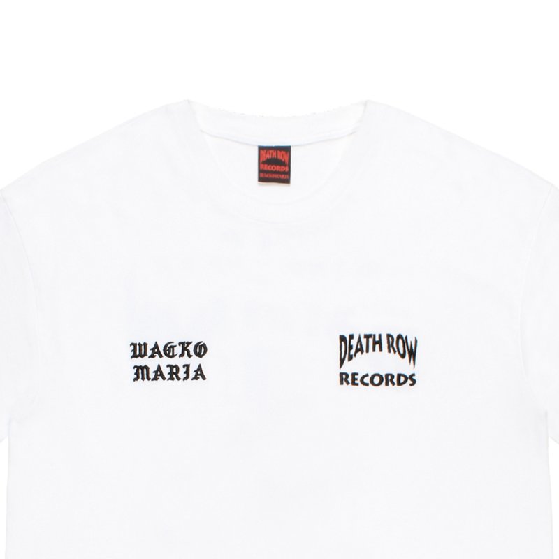 画像3: WACKO MARIA/DEATH ROW RECORDS / WASHED HEAVY WEIGHT T-SHIRT（WHITE）［刺繍+プリントT-26春夏］