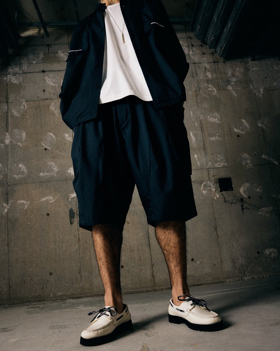 画像4: TIGHTBOOTH/SEERSUCKER BIG SHORTS（Black）［シアサッカービッグショーツ-26夏］ (4)