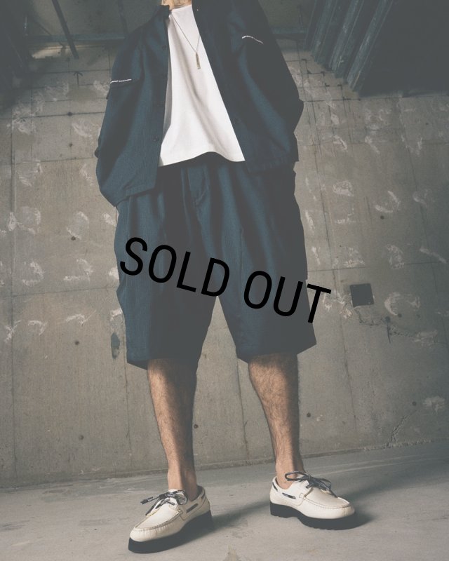 TIGHTBOOTH/SEERSUCKER BIG SHORTS（Black）［シアサッカービッグ