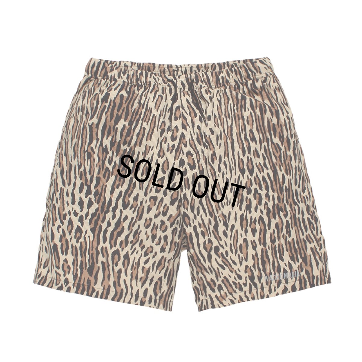画像1: WACKO MARIA/NANGA / LEOPARD COMFY SHORTS（BEIGE）［レオパードコンフィーショーツ-26春夏］ (1)