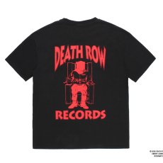 画像1: WACKO MARIA/DEATH ROW RECORDS / WASHED HEAVY WEIGHT T-SHIRT（BLACK）［刺繍+プリントT-26春夏］ (1)