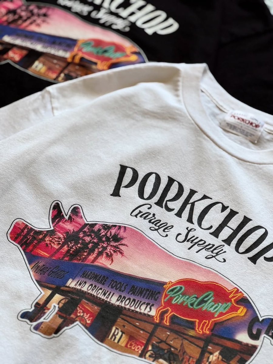 画像5: PORKCHOP/PORK STORE TEE（WHITE）［ポークストアT-26春夏］ (5)