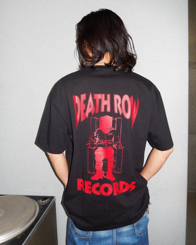 画像3: WACKO MARIA/DEATH ROW RECORDS / WASHED HEAVY WEIGHT T-SHIRT（BLACK）［刺繍+プリントT-26春夏］