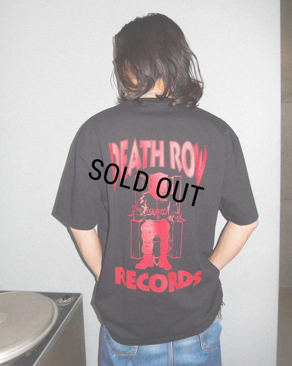 画像7: WACKO MARIA/DEATH ROW RECORDS / WASHED HEAVY WEIGHT T-SHIRT（BLACK）［刺繍+プリントT-26春夏］ (7)