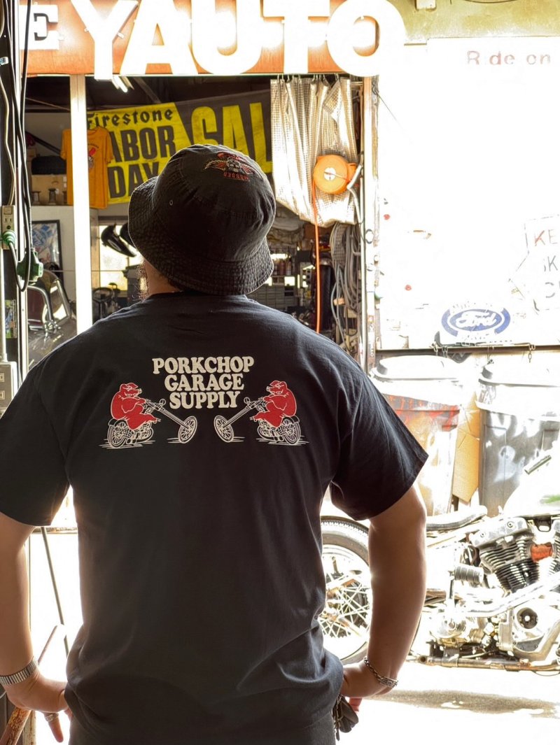 画像3: PORKCHOP/EASY P RIDER TEE（BLACK）［イージーPライダーT-26春夏］