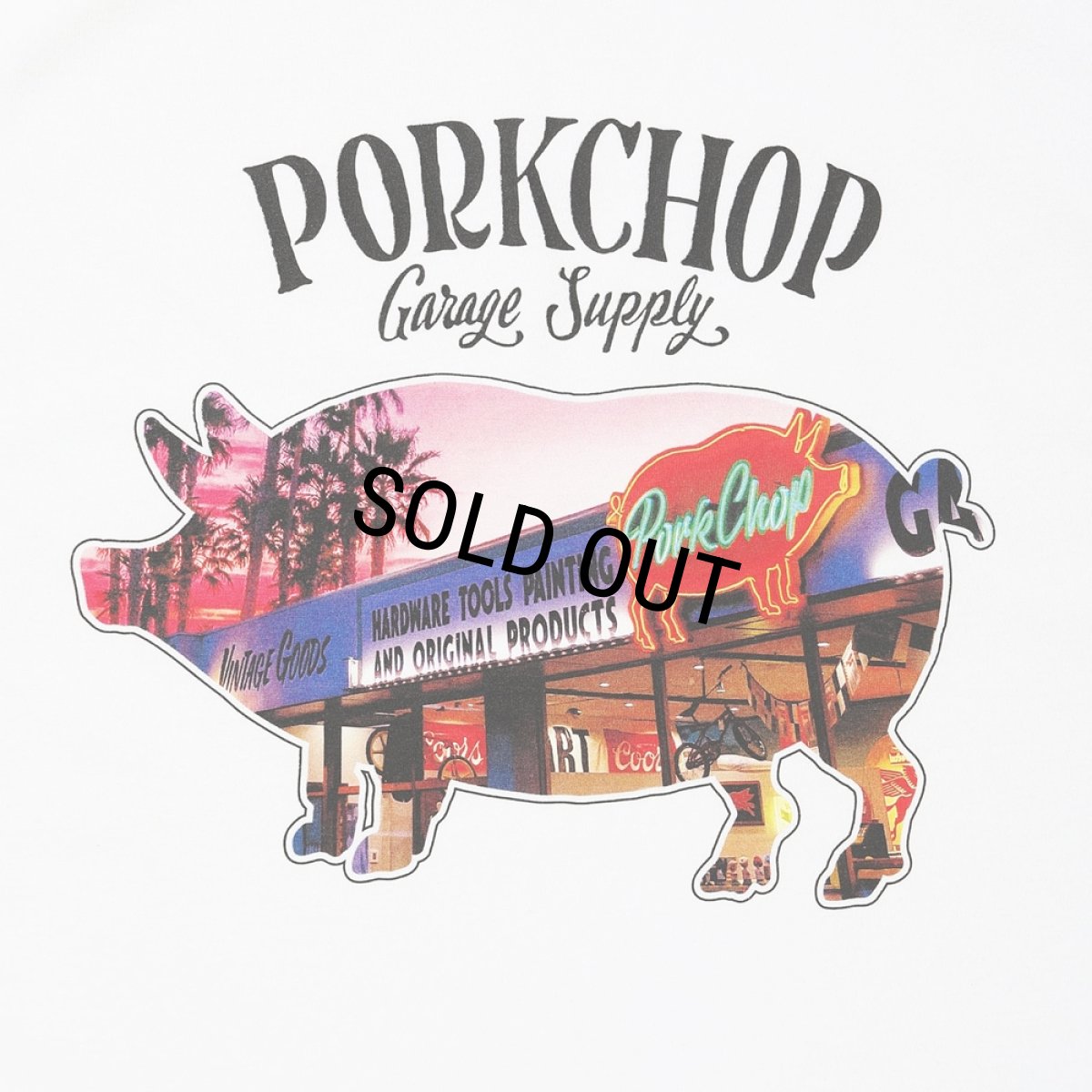画像3: PORKCHOP/PORK STORE TEE（WHITE）［ポークストアT-26春夏］ (3)