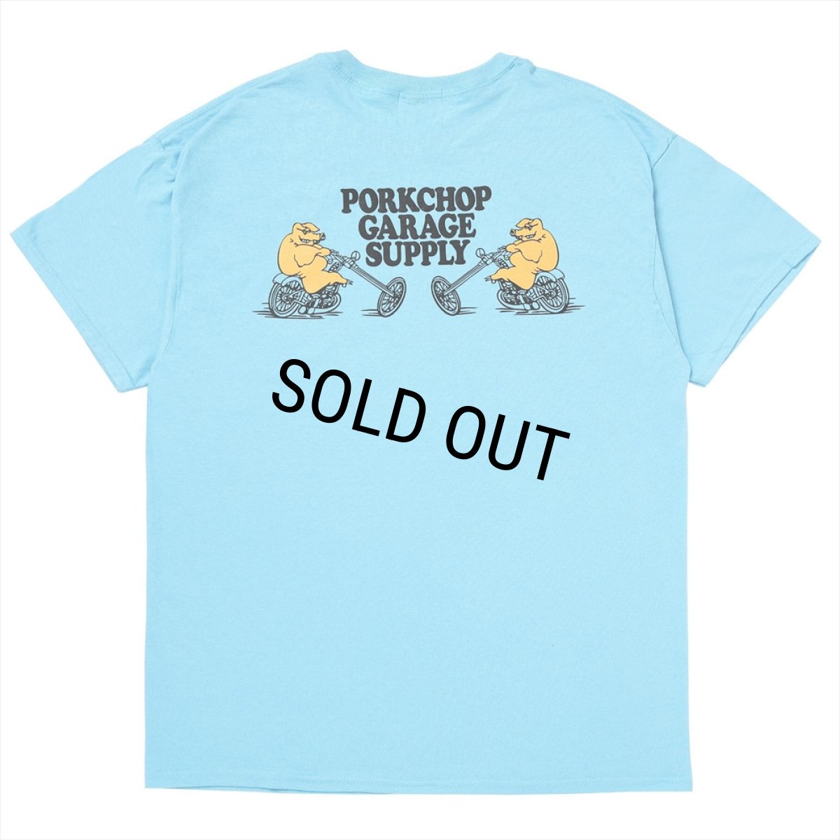画像1: PORKCHOP/EASY P RIDER TEE（SKY BLUE）［イージーPライダーT-26春夏］ (1)