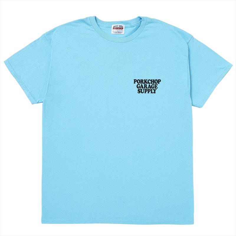 画像1: PORKCHOP/EASY P RIDER TEE（SKY BLUE）［イージーPライダーT-26春夏］