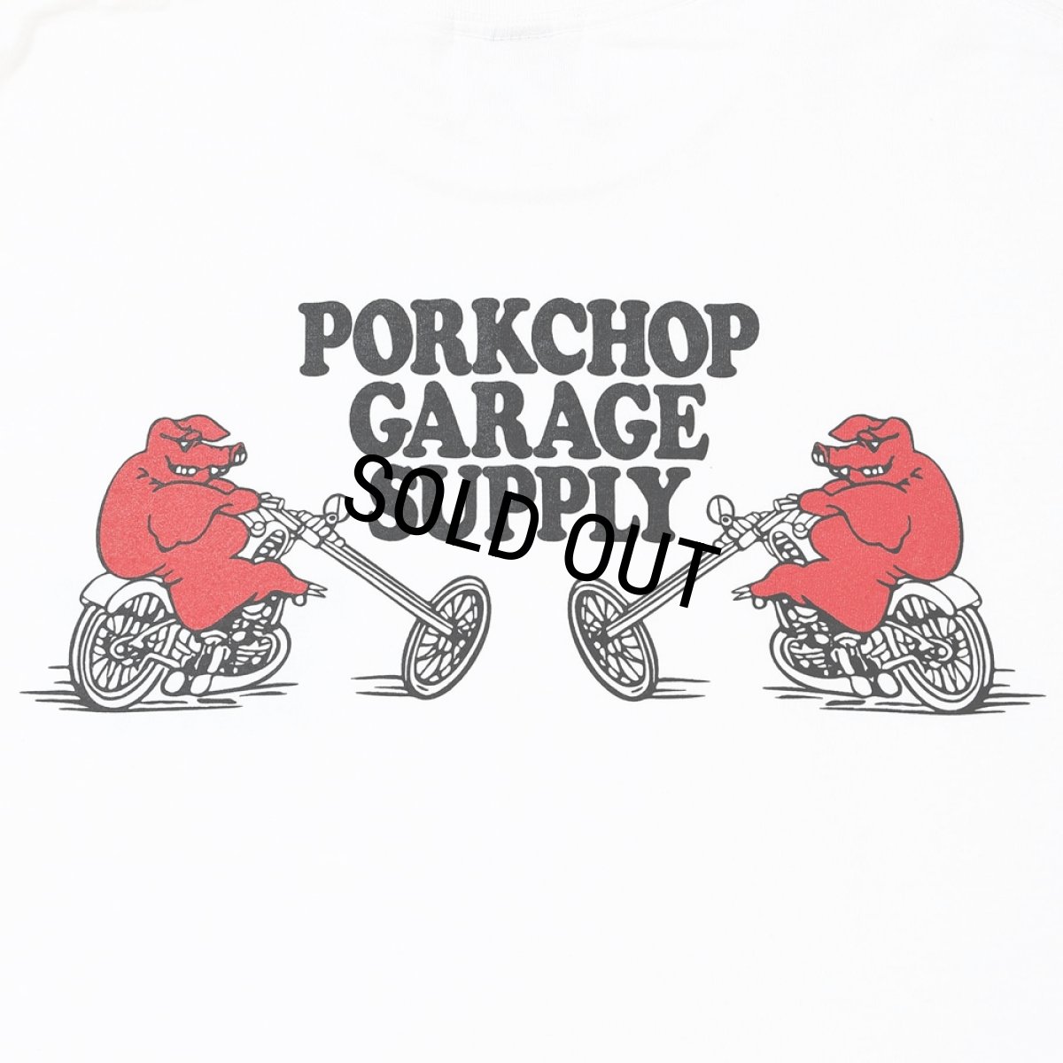 画像4: PORKCHOP/EASY P RIDER TEE（WHITE）［イージーPライダーT-26春夏］ (4)
