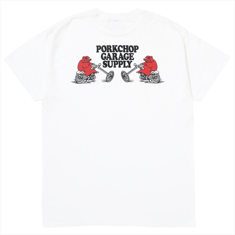 画像2: PORKCHOP/EASY P RIDER TEE（WHITE）［イージーPライダーT-26春夏］