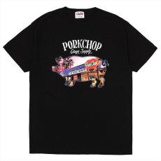 画像1: PORKCHOP/PORK STORE TEE（BLACK）［ポークストアT-26春夏］ (1)