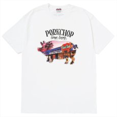 画像1: PORKCHOP/PORK STORE TEE（WHITE）［ポークストアT-26春夏］ (1)