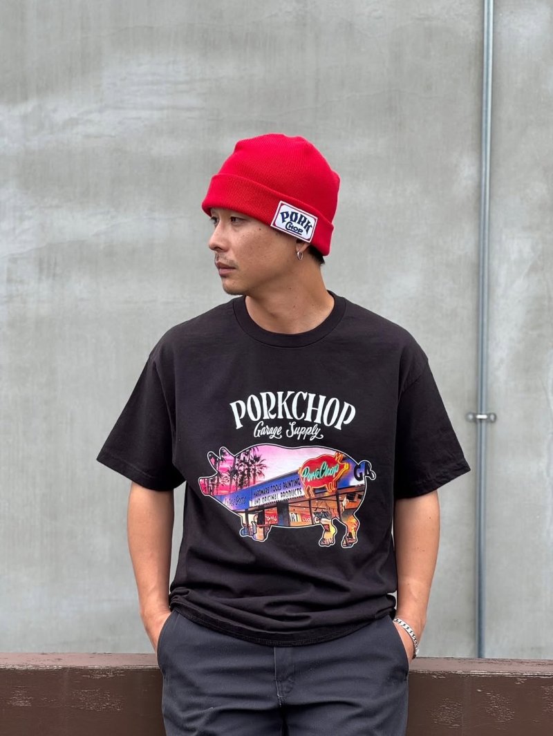 画像3: PORKCHOP/PORK STORE TEE（BLACK）［ポークストアT-26春夏］