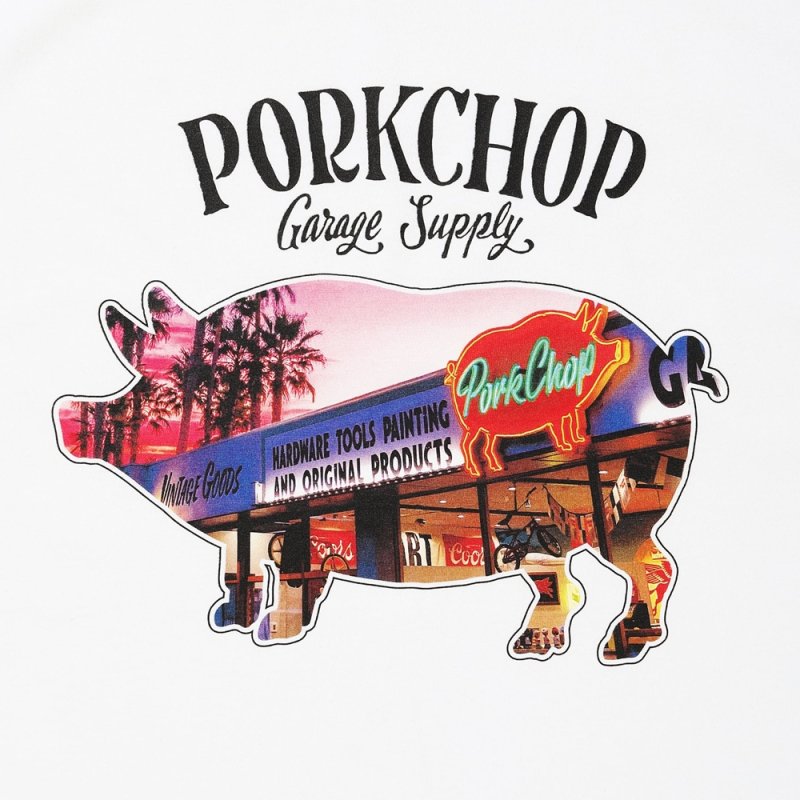 画像3: PORKCHOP/PORK STORE TEE（WHITE）［ポークストアT-26春夏］