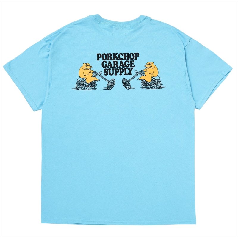 画像2: PORKCHOP/EASY P RIDER TEE（SKY BLUE）［イージーPライダーT-26春夏］
