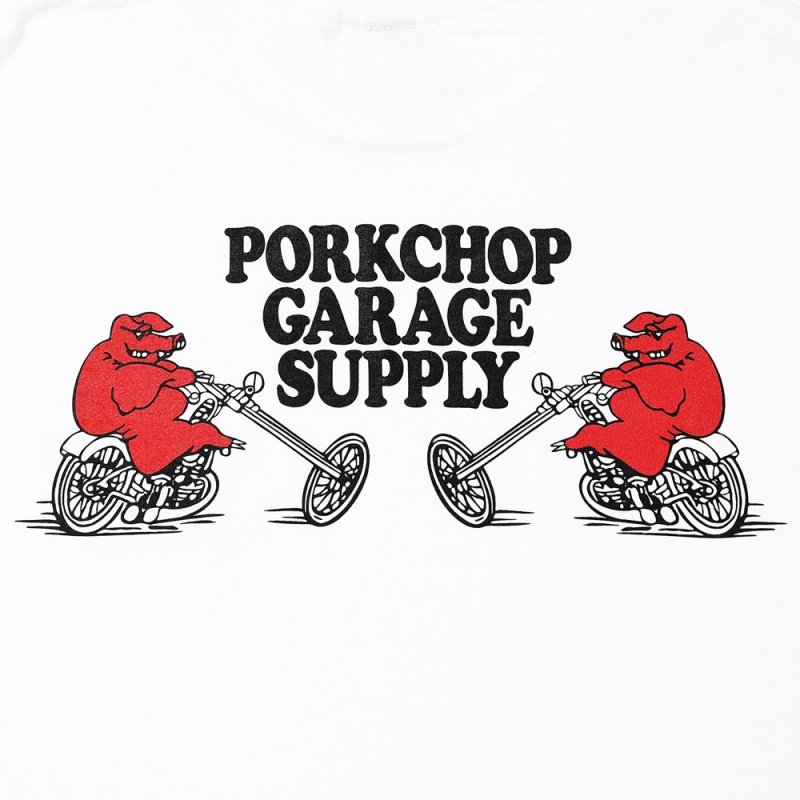 画像3: PORKCHOP/EASY P RIDER TEE（WHITE）［イージーPライダーT-26春夏］